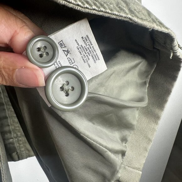 H&M Blazer Jacket Womens 6 Embroidered Western Pockets Utility Military Gorpcore - Picture 9 of 15